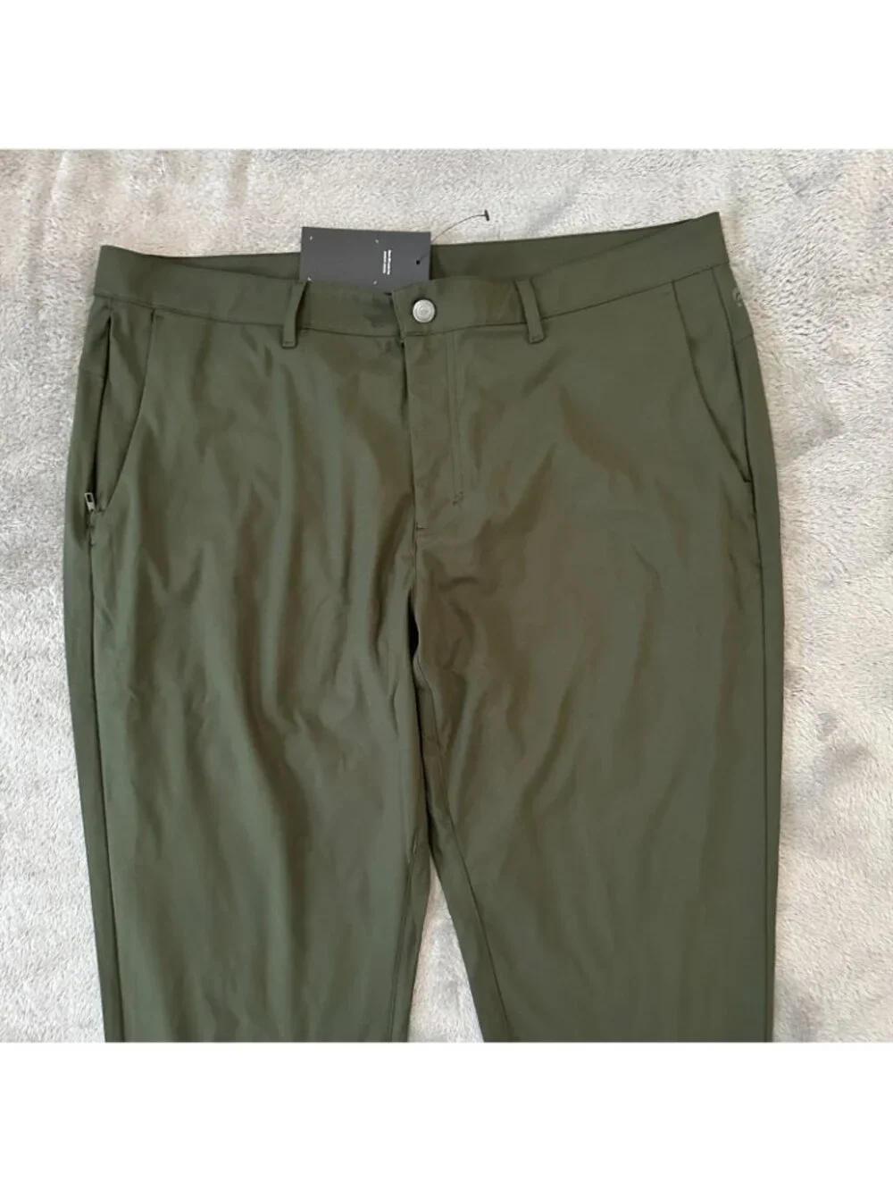 NWT Fabletics Slacks Pants Trousers Olive Green Men's size 38x29